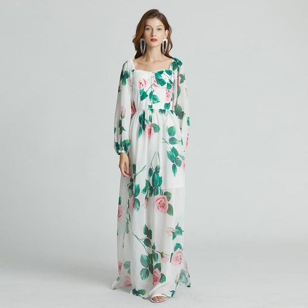casual dresses 2021 summer fashion runway maxi women's vintage rose print holiday boho long dress plus size elgant robe femme, Black;gray
casual dresses 2021 summer fashion runway maxi women's vintage rose print holiday boho long dress plus size elgant robe femme, Black;gray
