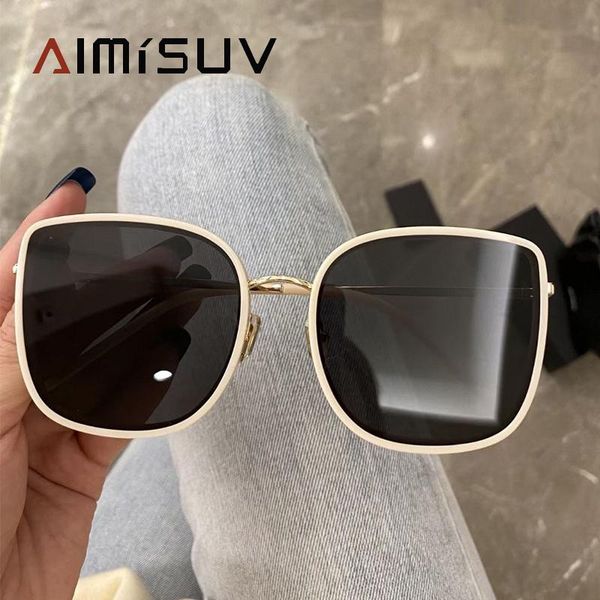 sunglasses aimisuv oversized cat eye women's fashion glasses 2021 summer trends anti-glare round uv400, White;black
sunglasses aimisuv oversized cat eye women's fashion glasses 2021 summer trends anti-glare round uv400, White;black