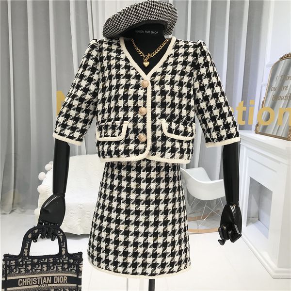 skirts autumn vintage houndstooth two female ensemble pieces skim blazer jacket + mini bodycon skirt define ladies second piece joint, Black
skirts autumn vintage houndstooth two female ensemble pieces skim blazer jacket + mini bodycon skirt define ladies second piece joint, Black