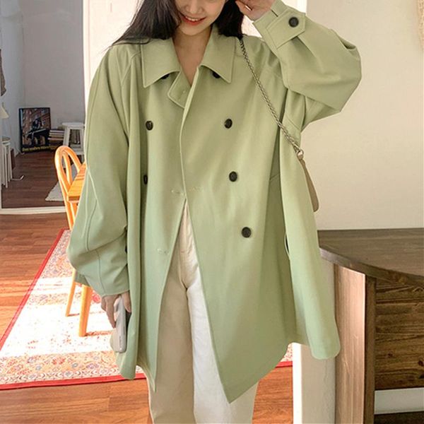 women's trench coats 2021 autumn winter windbreaker elegant lady buttons vintage oversized pockets long, Tan;black
women's trench coats 2021 autumn winter windbreaker elegant lady buttons vintage oversized pockets long, Tan;black