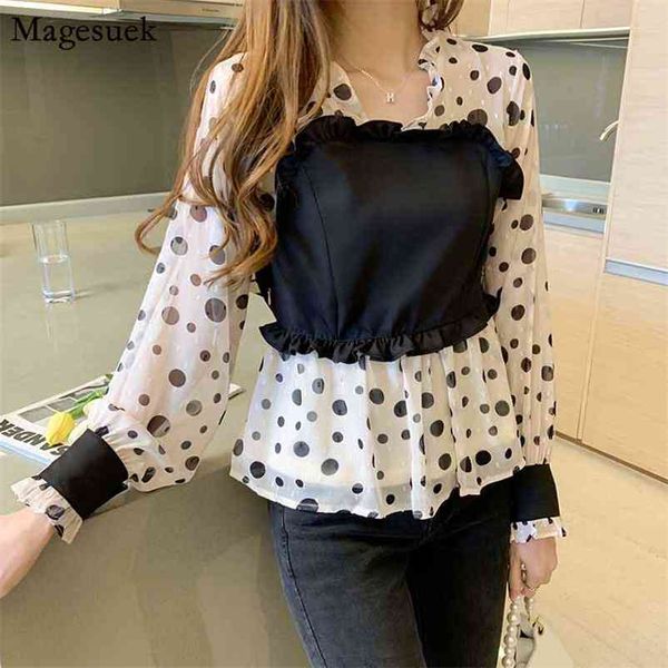 blusas chic women autumn sweet lady spliced polka dot chemisier femme long sleeve woman shirt v-neck chiffon blouse 10540 210518, White
blusas chic women autumn sweet lady spliced polka dot chemisier femme long sleeve woman shirt v-neck chiffon blouse 10540 210518, White