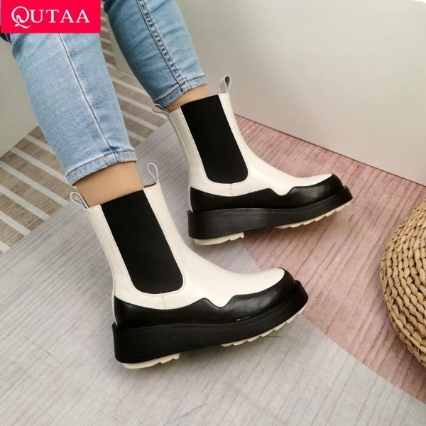 boots qutaa 2022 square med heel women shoes slip on platform mid calf round toe mixed color black short winter size 34-43
boots qutaa 2022 square med heel women shoes slip on platform mid calf round toe mixed color black short winter size 34-43