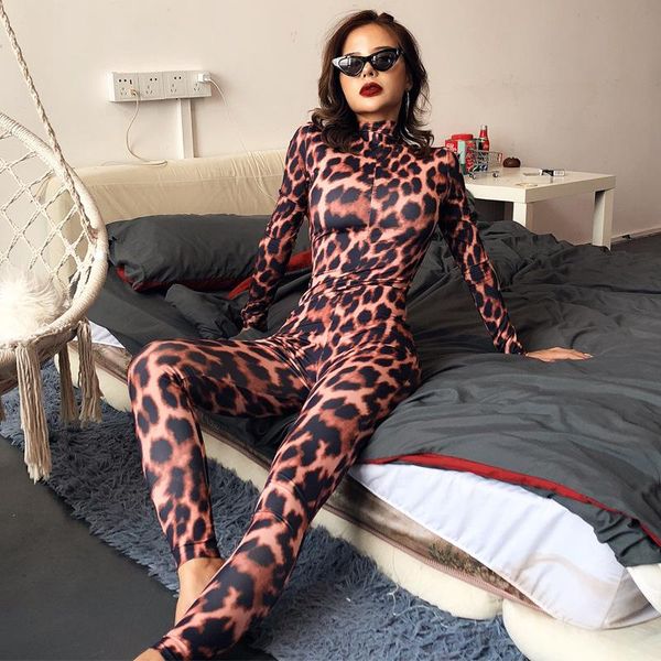 women's jumpsuits & rompers style clothing high waist leopard printed zipper jumpsuit long sleeve collar pants skinny, Black;white
women's jumpsuits & rompers style clothing high waist leopard printed zipper jumpsuit long sleeve collar pants skinny, Black;white