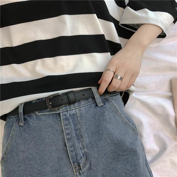 belts korean soft small women's thin black buttons simple bf style all-match pu student decoration pant belt retro, Black;brown
belts korean soft small women's thin black buttons simple bf style all-match pu student decoration pant belt retro, Black;brown