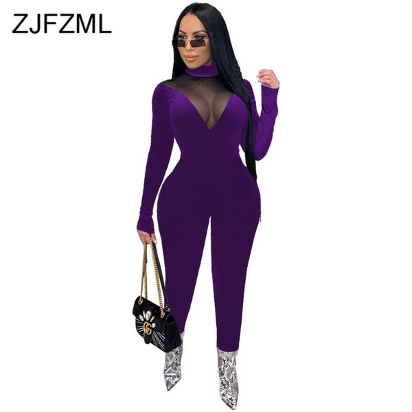 gym clothing sheer mesh velvet rompers womens jumpsuit fashion high necked full sleeve one piece bodysuit vintage see through bodycon catsui, White;black
gym clothing sheer mesh velvet rompers womens jumpsuit fashion high necked full sleeve one piece bodysuit vintage see through bodycon catsui, White;black
