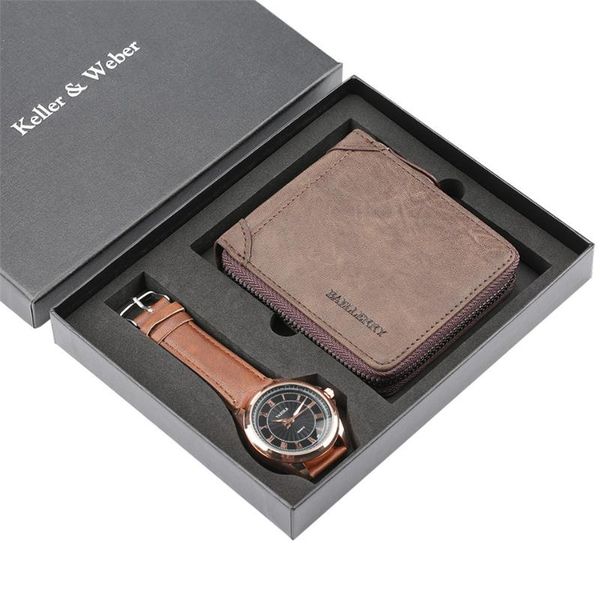 wristwatches coffee brown purse watch sets birthday gifts box set card holder zipper wallet quartz men's watches business, Slivery;brown
wristwatches coffee brown purse watch sets birthday gifts box set card holder zipper wallet quartz men's watches business, Slivery;brown