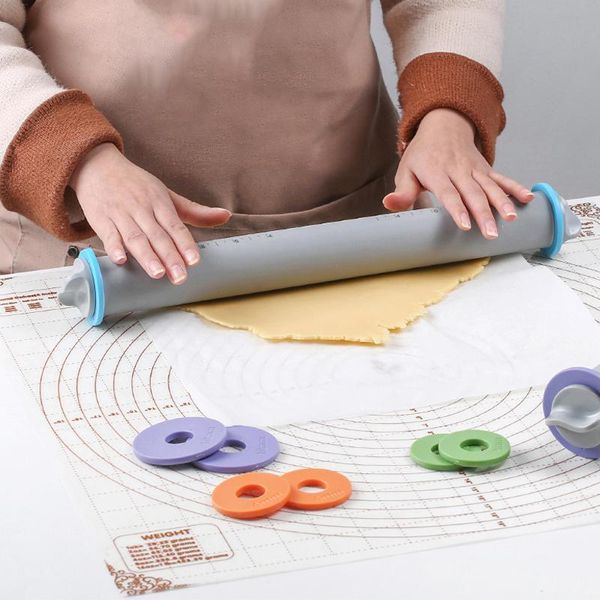 rolling pins & pastry boards silicone adjustable thickness flour pin cooking tools baking utensils cake dough roller kitchen
rolling pins & pastry boards silicone adjustable thickness flour pin cooking tools baking utensils cake dough roller kitchen