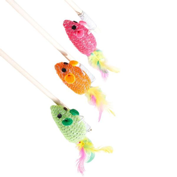 3pcs cat wooden stick rat shape leather teaser charmer wand pet supplies (random color) toys
3pcs cat wooden stick rat shape leather teaser charmer wand pet supplies (random color) toys