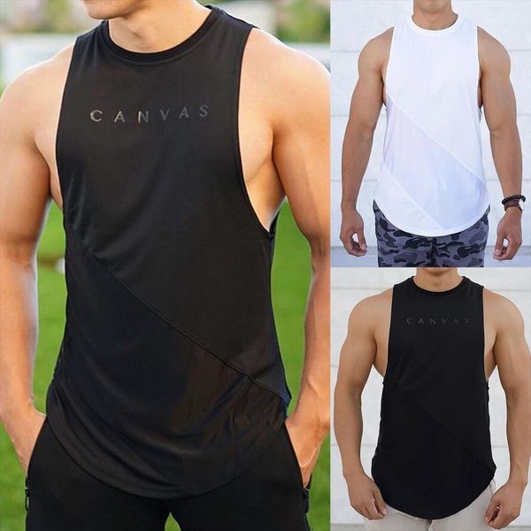 men casual tanks round neck breathable milk fiber fabric fashion summer sports undershirt for leisure loose tees, White;black
men casual tanks round neck breathable milk fiber fabric fashion summer sports undershirt for leisure loose tees, White;black