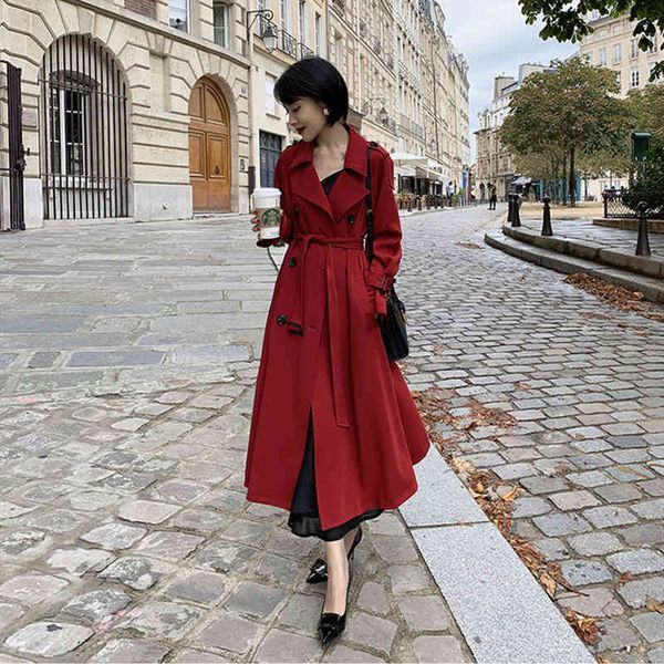 women's trench coats spring long coat women fashion double breasted belt casual business outerwear 1i5i, Tan;black
women's trench coats spring long coat women fashion double breasted belt casual business outerwear 1i5i, Tan;black