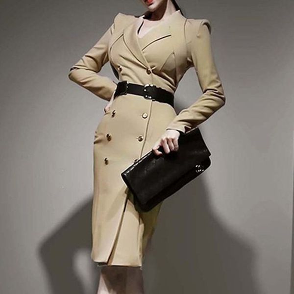 elegant office blazer dress women notched collar long sleeve double breasted mini es solid color ladies business 210525, Black;gray
elegant office blazer dress women notched collar long sleeve double breasted mini es solid color ladies business 210525, Black;gray