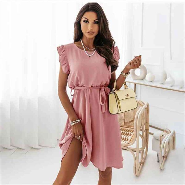 fashion casual summer dress women elegant o-neck sleeveless ruffles beach dresses sweet office lace up vestidos for femme, Black;gray
fashion casual summer dress women elegant o-neck sleeveless ruffles beach dresses sweet office lace up vestidos for femme, Black;gray