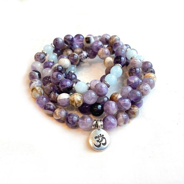 tennis men women mala for hope amethysts & a-quamarine wrap bracelet om yoga charm healing jewelry mantra malas meditation, Golden;silver
tennis men women mala for hope amethysts & a-quamarine wrap bracelet om yoga charm healing jewelry mantra malas meditation, Golden;silver