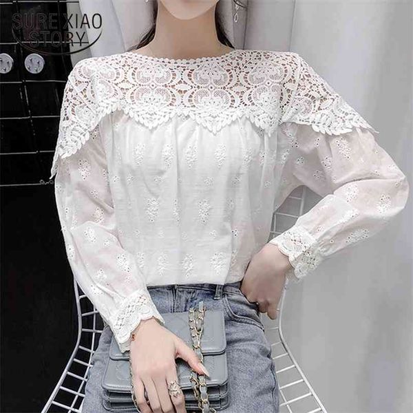 spring lace white blouse women plus size cotton vintage shirts hollow female casual office o neck splicing blusas 13293 210421
spring lace white blouse women plus size cotton vintage shirts hollow female casual office o neck splicing blusas 13293 210421