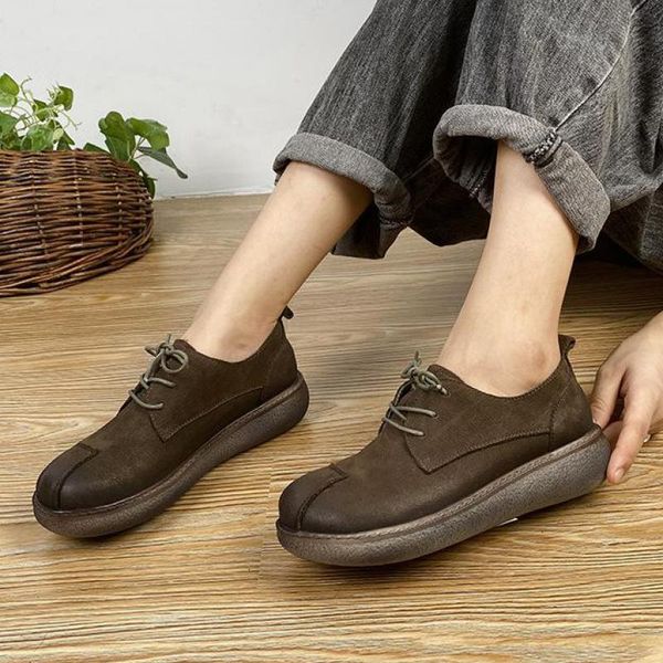 dress shoes johnature pumps women 2021 autumn genuine leather retro lace-up casual round toe shallow handmade concise ladies, Black
dress shoes johnature pumps women 2021 autumn genuine leather retro lace-up casual round toe shallow handmade concise ladies, Black