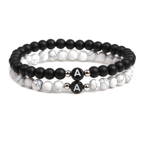 beaded, strands gdhy 26 letters beaded bracelet black white natural stone beads diy for friendship couples boho jewelry
beaded, strands gdhy 26 letters beaded bracelet black white natural stone beads diy for friendship couples boho jewelry