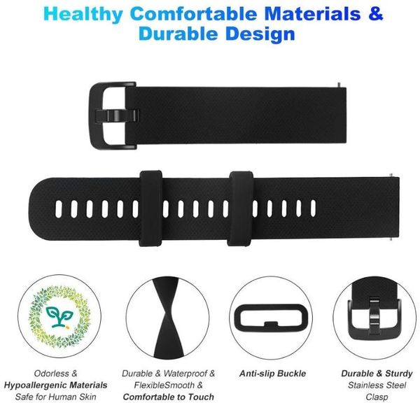 watch bands for garmin venu sq sport silicone strap bracelet vivoactive 3 4 & active watchbands correa, Black;brown
watch bands for garmin venu sq sport silicone strap bracelet vivoactive 3 4 & active watchbands correa, Black;brown