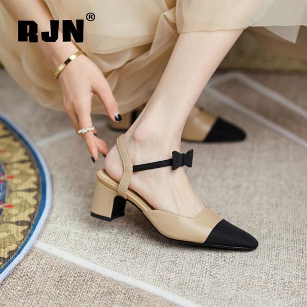 dress shoes rjn summer high heels mid women pumps genuine leather pointed toe butterfly-knot sweet stylish comfortable dressing rl132, Black
dress shoes rjn summer high heels mid women pumps genuine leather pointed toe butterfly-knot sweet stylish comfortable dressing rl132, Black