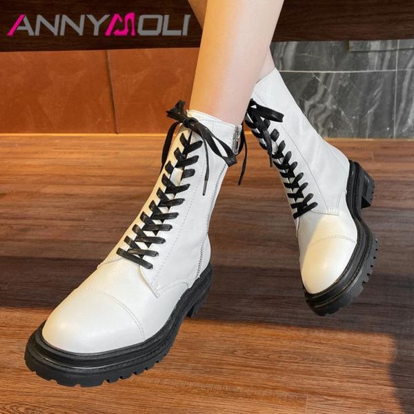 boots annymoli ankle women shoes real leather platform mid heel short chunky heeks zip lace up motorcycle black 40
boots annymoli ankle women shoes real leather platform mid heel short chunky heeks zip lace up motorcycle black 40
