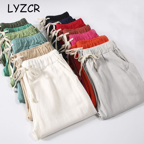 women's pants & capris summer cotton linen women candy color casual loose harem for ankle length trousers female elastic waist pant, Black;white
women's pants & capris summer cotton linen women candy color casual loose harem for ankle length trousers female elastic waist pant, Black;white