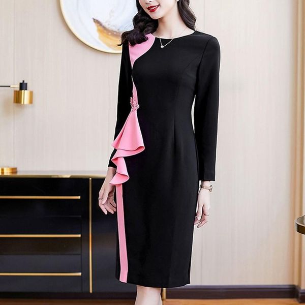 casual dresses 2021 autumn fashion elegant temperament women patchwork vestidos dress long sleeve bag hip, Black;gray
casual dresses 2021 autumn fashion elegant temperament women patchwork vestidos dress long sleeve bag hip, Black;gray