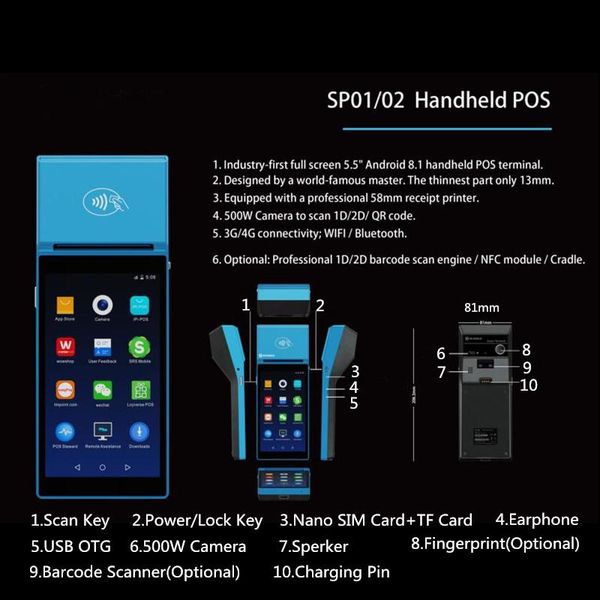 wireless android wifi bluetooth portable pda 5million camera lcd scanner retail cash register 58 mm thermal receipt printer printers
wireless android wifi bluetooth portable pda 5million camera lcd scanner retail cash register 58 mm thermal receipt printer printers