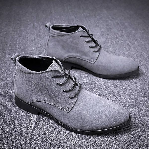 boots plus size men cow ankle boot lace up leisure business gentleman shoes flat heels z524, Black
boots plus size men cow ankle boot lace up leisure business gentleman shoes flat heels z524, Black