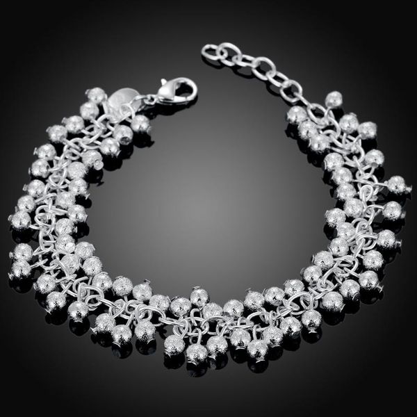 link, chain fashion product silver plated jewelry charm women beads grapes bracelet cute gift h232, Black
link, chain fashion product silver plated jewelry charm women beads grapes bracelet cute gift h232, Black