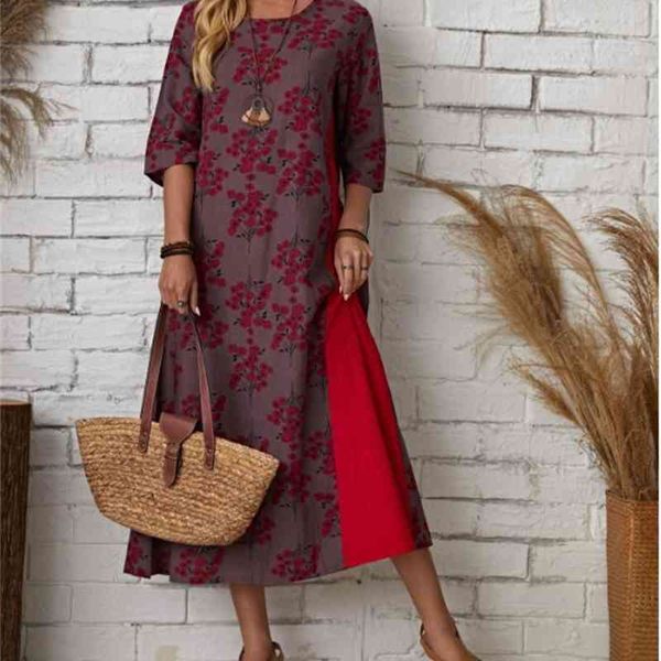 factoryvuv8 patchwork round autumn floral contrast neck color matching 3 / 4 sleeve dress long skirt, White;black
factoryvuv8 patchwork round autumn floral contrast neck color matching 3 / 4 sleeve dress long skirt, White;black