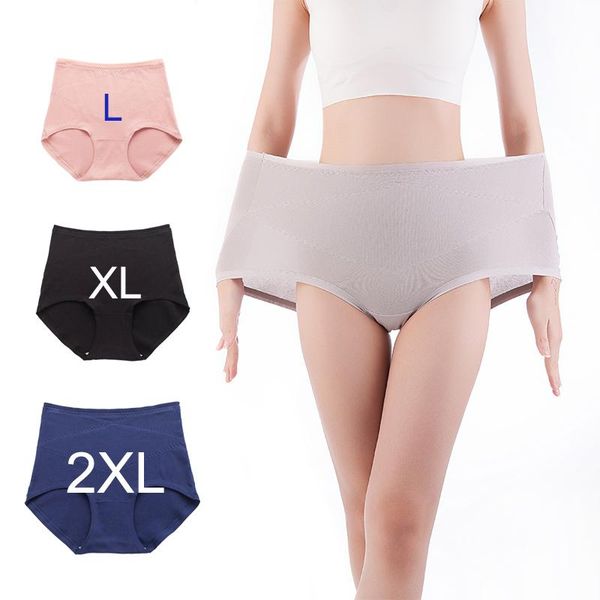 women's panties plus size briefs abdomen lingerie soft summer cotton underwear breathable underpants high waist female intimates, Black;pink
women's panties plus size briefs abdomen lingerie soft summer cotton underwear breathable underpants high waist female intimates, Black;pink