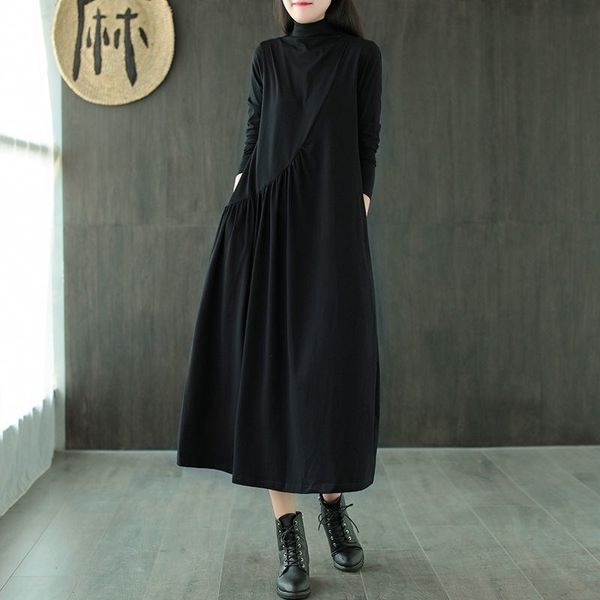 hylp large base skirt skirtlong sleeve dress women's plus size dresses 2021 spring summerliterature art loose and versatile high collar
hylp large base skirt skirtlong sleeve dress women's plus size dresses 2021 spring summerliterature art loose and versatile high collar