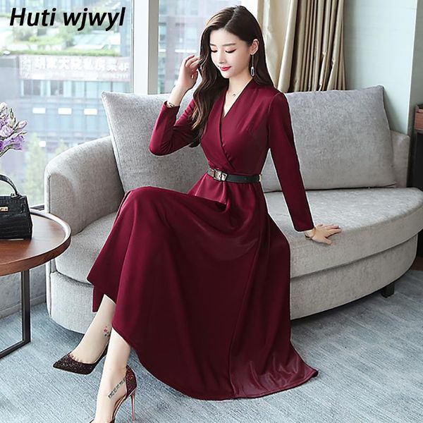 women long sleeve bodycon solid dress autumn winter vintage black midi dresses elegant party vestidos casual, Black;gray
women long sleeve bodycon solid dress autumn winter vintage black midi dresses elegant party vestidos casual, Black;gray