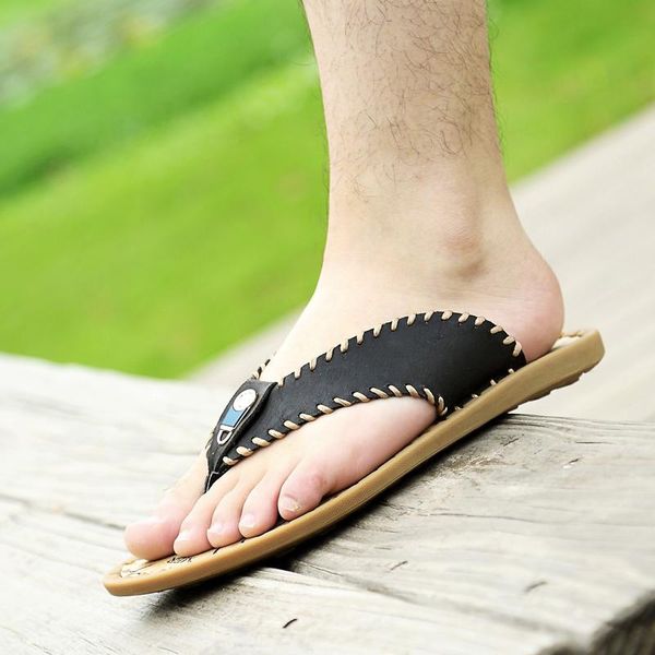 slippers mens outdoor zapatillas de verano hombre men leather rubber flip flops sandals indoor man flop shoes men's, Black
slippers mens outdoor zapatillas de verano hombre men leather rubber flip flops sandals indoor man flop shoes men's, Black