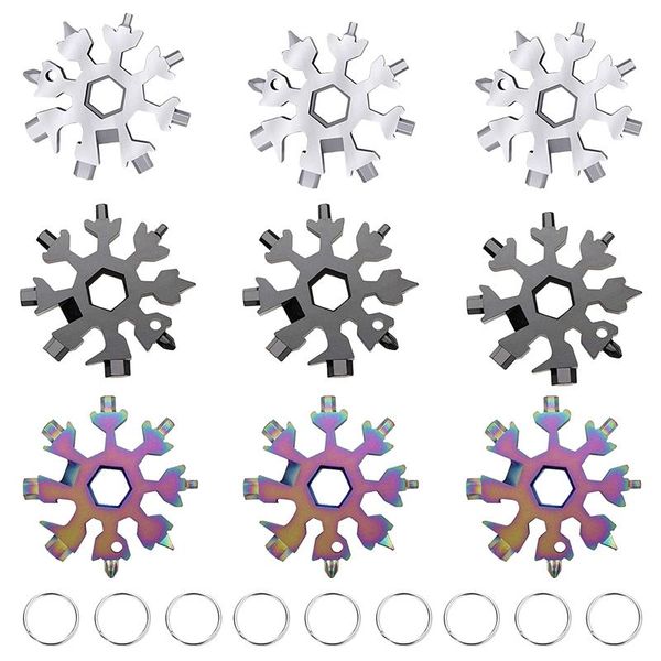professional hand tool sets 9 pcs 18-in-1 snowflake multi-tool multitool card combination compact portable outdoor products
professional hand tool sets 9 pcs 18-in-1 snowflake multi-tool multitool card combination compact portable outdoor products