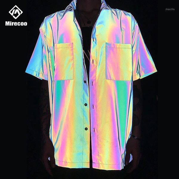 men's casual shirts laser rainbow reflective mens pocket beach men harajuku punk rock hip hop streetwear clothes1 svml, White;black
men's casual shirts laser rainbow reflective mens pocket beach men harajuku punk rock hip hop streetwear clothes1 svml, White;black