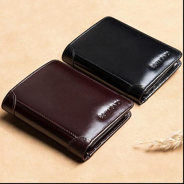 rfid mens wallet genuine leather vintage black purse for men mini card holder male short high quality, Red;black
rfid mens wallet genuine leather vintage black purse for men mini card holder male short high quality, Red;black