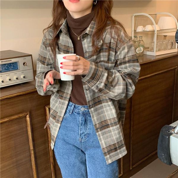 plaid shirts oversized blouse women 2021 plus size clothing long sleeve chemisier femme camisas de mujer blusas women's blouses &, White
plaid shirts oversized blouse women 2021 plus size clothing long sleeve chemisier femme camisas de mujer blusas women's blouses &, White
