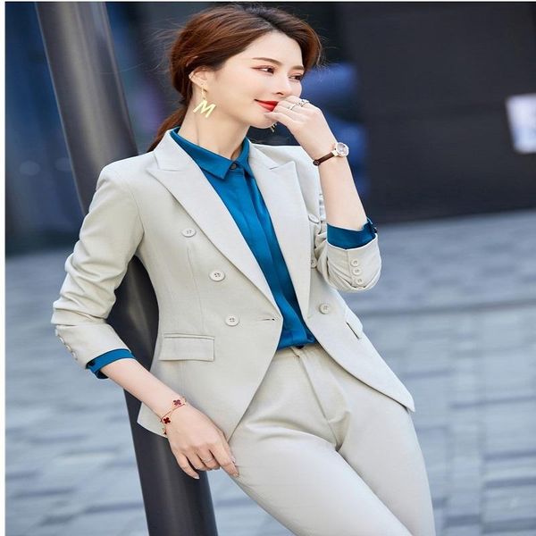 fabric women business suits pantsuits ol styles professional work wear blazers career interview outfits women's two piece pants, White
fabric women business suits pantsuits ol styles professional work wear blazers career interview outfits women's two piece pants, White