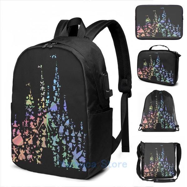 backpack funny graphic print happiest castle on earth (rainbow explosion) usb charge men school bags women bag travel laptop
backpack funny graphic print happiest castle on earth (rainbow explosion) usb charge men school bags women bag travel laptop