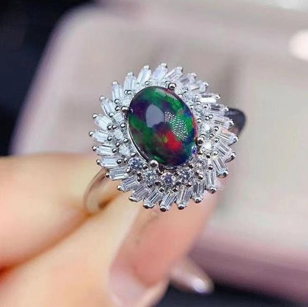 cluster rings fashion 100% natural and real black opal ring 925 sterling silver fine jewelry, Golden;silver
cluster rings fashion 100% natural and real black opal ring 925 sterling silver fine jewelry, Golden;silver