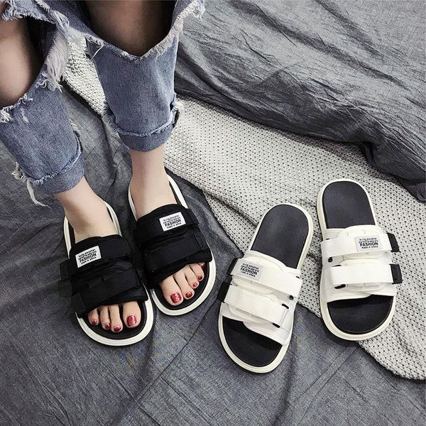 sandals men's women's slippers student fashion fabric light platform couple slip-on beach shoes summer for women 46, Black
sandals men's women's slippers student fashion fabric light platform couple slip-on beach shoes summer for women 46, Black