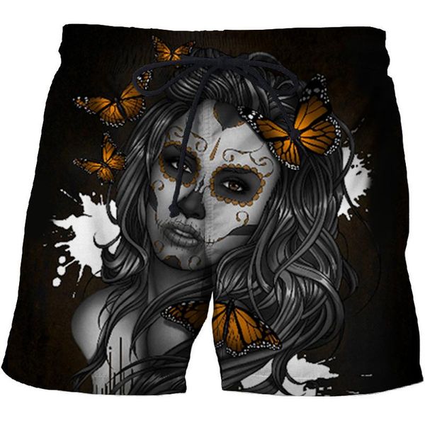 men's shorts 3d printed beach short skull horror anime pants quick-drying street clothing black casual pant, White;black
men's shorts 3d printed beach short skull horror anime pants quick-drying street clothing black casual pant, White;black