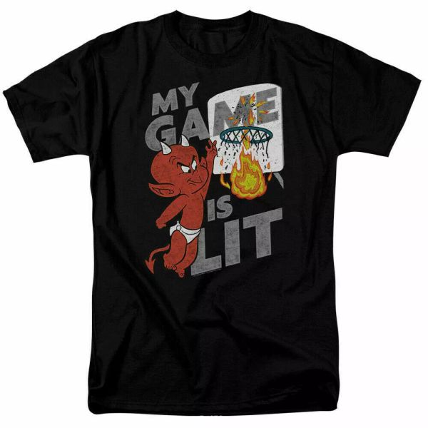Hot Stuff Game Is Lit T Shirt Mens Licensed Cartoon Merchandise Devil Black, White;black
Hot Stuff Game Is Lit T Shirt Mens Licensed Cartoon Merchandise Devil Black, White;black