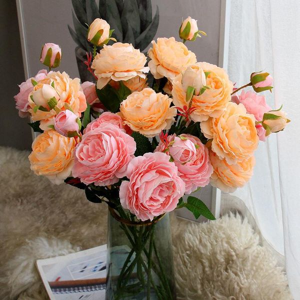 decorative flowers & wreaths fleurs artificielles en soie haute qualite simulation peony interior decoration dining table living room blue f
decorative flowers & wreaths fleurs artificielles en soie haute qualite simulation peony interior decoration dining table living room blue f