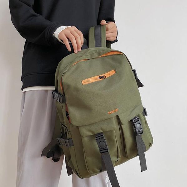 backpack men's in 2021 japanese harajuku large capacity retro travel bag