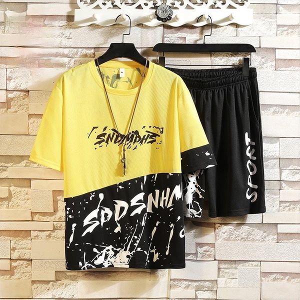 track and field suit men tracksuits summer clothes sportswear two piece t shirt shorts korean fashion print polyester sets, Gray
track and field suit men tracksuits summer clothes sportswear two piece t shirt shorts korean fashion print polyester sets, Gray