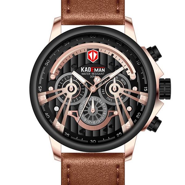 wristwatches sport chronograph mens watches genuine leather quartz clock waterproof big dial watch men relogio masculino, Slivery;brown
wristwatches sport chronograph mens watches genuine leather quartz clock waterproof big dial watch men relogio masculino, Slivery;brown