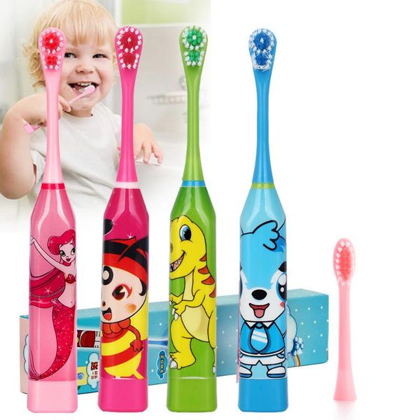 smart electric toothbrush cartoon pattern children double-sided tooth brush heads teeth or replacement kids