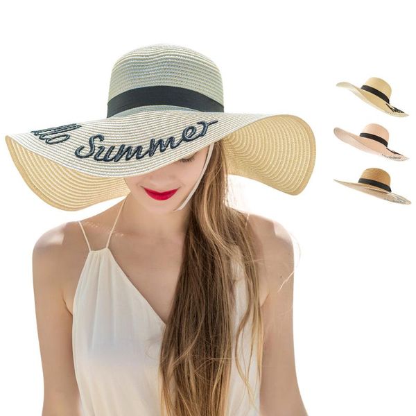 wide brim hats seaside sunscreen sun hat breathable ladies european and american printing straw 21 recommendation, Blue;gray
wide brim hats seaside sunscreen sun hat breathable ladies european and american printing straw 21 recommendation, Blue;gray