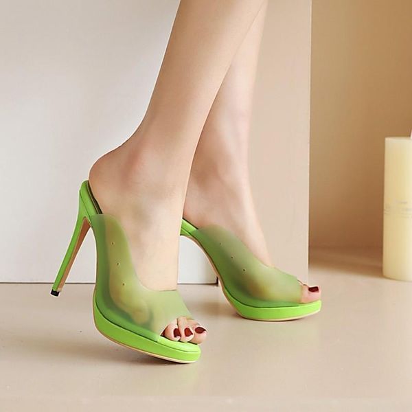 slippers summer candy color transparent women's fish mouth high heels lace outdoor open-toed 12cm plus size 34-48, Black
slippers summer candy color transparent women's fish mouth high heels lace outdoor open-toed 12cm plus size 34-48, Black